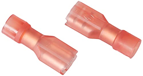 elpress 400100065 Plug-in flach, vollisoliert, 0,5–1,5 mm² Leiter, 4,8 x 0,8 Stecker Maße, 100 Paket, rot von Elpress