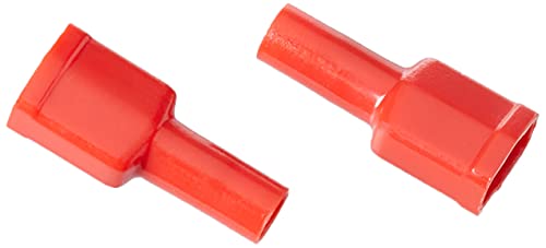 elpress 400100070 Plug-in flach, vollisoliert, 0,5–1,5 Bereich des Treiber mm², 6,3 x 0,8 Plug Maße, 100 Paket, rot von Elpress
