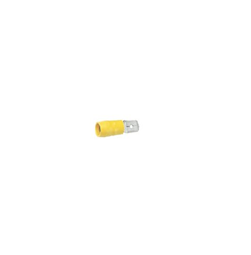 elpress 400100133 Plug-in preaislado, Tab, 4–6 Abschnitte der Treiber mm², 6,3 x 0,8 Plug Maße, 100 Paket, gelb von Elpress