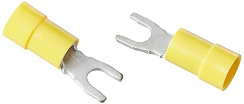 elpress 400100140 Plug-in preaislado, Gabel, 4–6 Abschnitte der Treiber mm², 3,2 (M) Durchmesser von embornado, 8 Breite, 100 Paket, gelb von Elpress