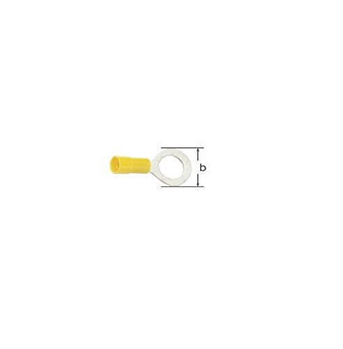 elpress 400100149-Plugin preaislado, rund, 4–6 Abschnitt der Treiber mm², 8,5 (Monate) Durchmesser von embornado, 14 Breite, 100 Paket, gelb von Elpress