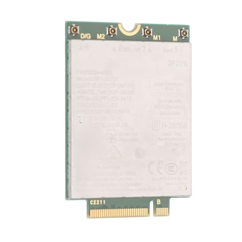 4G LTE Network Card, NGFF-Netzwerkkartenmodul für Laptop, DW5823E-ESIM M.2 Schnittstellen-Netzwerkkarte mit Schraube, 4G LTE-Netzwerkkartenmodul für Latitude 3440 3540 7440 4G LTE Network Card, NGFF-Netzwerkkartenmodul für Laptop, DW5823E-ESIM M.2 Schnittstellen-Netzwerkkarte mit Schraube, 4G LTE-Netzwerkkartenmodul für Latitude 3440 3540 7440 von Elprico