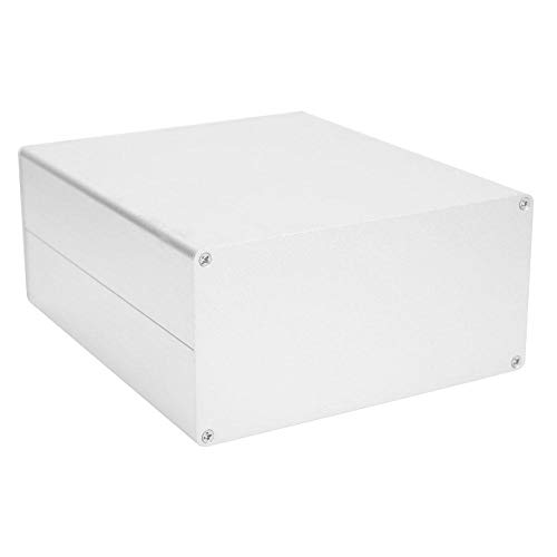 Aluminium-Projektbox, 80 x 160 x 180 mm Gehäuse für elektronische Gehäuse Matt Silber Split-Typ DIY-Gehäuse für elektronische Gehäuse von Elprico
