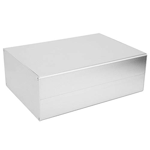 Aluminium-Projektbox, 80x160x220mm Mattes Silber Elektronisches Gehäuse Gehäuse DIY Aluminiumbox GPRS-Leiterplattenschale von Elprico