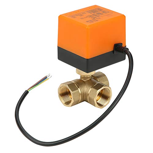 DC 24V DN20 G3/4 304 Motorisches Kugelhahn aus Messing 3 Draht 2 Steuerung 3-Wege-Motorventil aus motorisiertem Edelstahl 304 für Klimaanlage - Hysteresesynchronmotor von Elprico