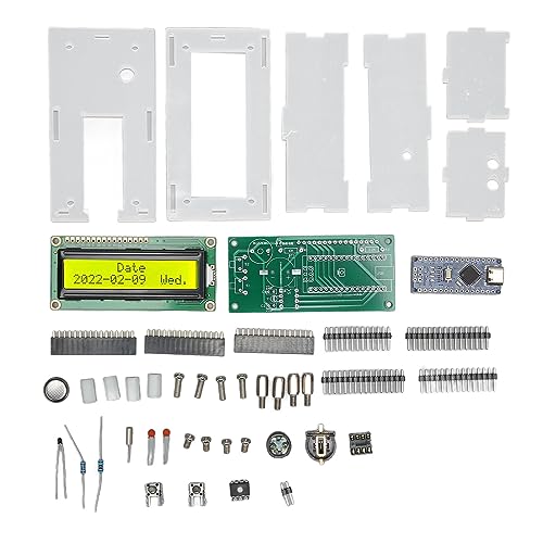 DIY-Digitaluhr-Kit, DIY-Uhr mit LCD-Display, Stoppuhr, Countdown, Lötübungen Zum Erlernen von Elektronik und Desktop-Kunstzubehör von Elprico