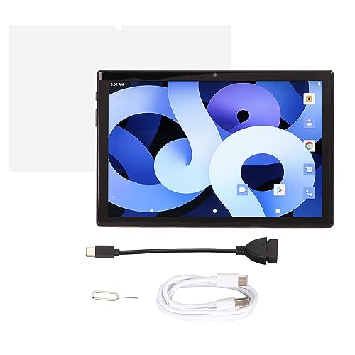 Elprico 10,1-Zoll-Tablet, 4G LTE-Netzwerk-WiFi-Tablet, 2560 X 1600 Auflösung, HD-Bildschirm, 12 GB RAM, 512 GB ROM, Vorne 8 MP, Hinten 16 MP Kamera-Tablet (Gold) von Elprico