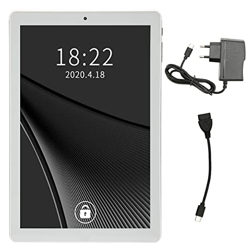 Elprico 10 Zoll Tablet, WiFi Tablet für Android 11 8 Core 3GB RAM 64GB ROM HD IPS Bildschirm 3G Netzwerk und 5G 100‑240V Silber Elprico 10 Zoll Tablet, WiFi Tablet für Android 11 8 Core 3GB RAM 64GB ROM HD IPS Bildschirm 3G Netzwerk und 5G 100‑240V Silber von Elprico