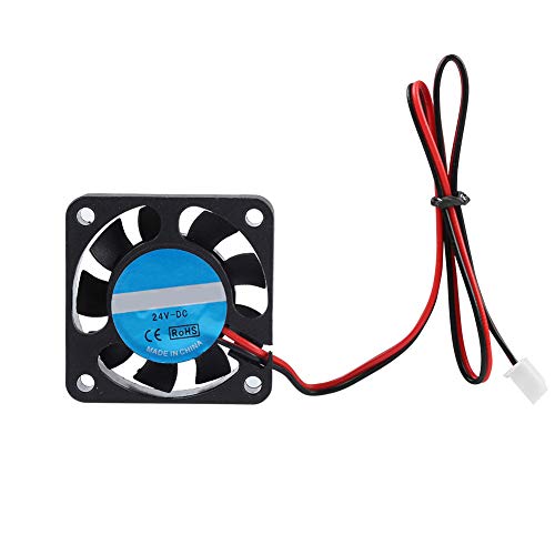 Elprico 2pcs 24 V 4010 7000 U/Min Großer Wind-Extruder-Kühlventilator Ruhige Blasen 3D-Drucker-Kühllüfter, Hohe Leistung für Schnelle Wärmeableitungen, Große Windkraft von Elprico