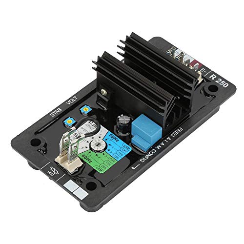 Elprico Automatischer Spannungsregler, R250 AVR Automatischer Spannungsregler Bürstenloses -Erzeugungssystem Set Zubehör Exakter generischer Ersatz für Starke Vibrationen und raue von Elprico