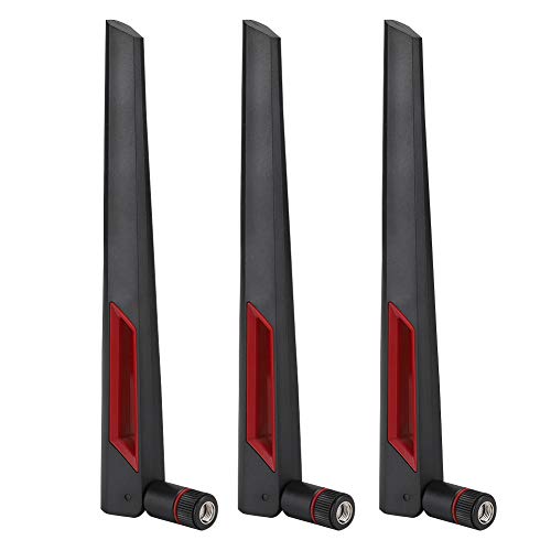 Elprico Autoradio-Antenne, 3 Stück, 2,4 G/5,8 G Dualband-SMA-8DBi-Antenne, High-Gain-Router-Antenne für ASUS AC68U AC88U AC66U Elprico Autoradio-Antenne, 3 Stück, 2,4 G/5,8 G Dualband-SMA-8DBi-Antenne, High-Gain-Router-Antenne für ASUS AC68U AC88U AC66U von Elprico