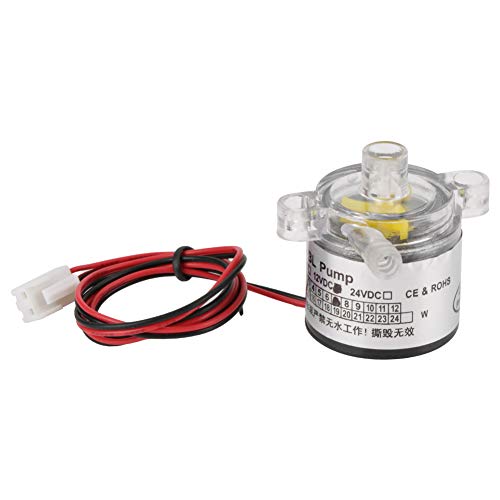 Elprico Bürstenlose Wasserpumpe, 12V 7W Mini geräuscharme Umgebungskunststoff Elektrische bürstenlose Wasserpumpe für Trinkbrunnen, Entsafter, kleiner Fischteich von Elprico