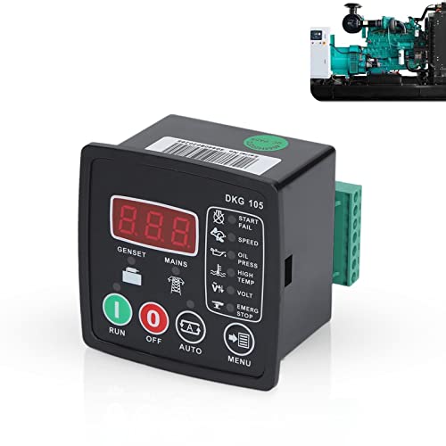 Elprico Dieselmotor-Generator-Controller, Fernstart-Stopp-Generator-Controller, DC 9–33 V Flammhemmender Universal-Generator-Controller für Schiffe oder Generator-Kommunikation von Elprico