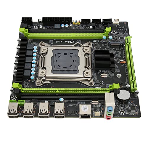 Elprico Gaming-Motherboard mit NVME M.2-Unterstützung, DDR3-RAM-Desktop-Motherboard, Kompatibel mit Intel Xeon E5 V1 V2 und Core I7-CPU von Elprico