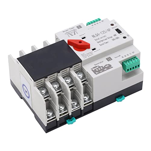 Elprico Hochtemperaturbeständiger 4P -Doppel -Leistungsübertragungsschalter für die Kontinuierliche Stromversorgung in Labors (50A) von Elprico