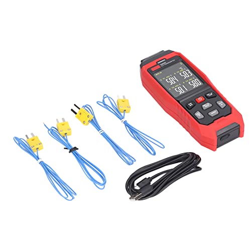 Elprico K -Thermoelement -Thermometer Vom Typ Typ Digitales Kontaktthermometer für den Industriellen Gebrauch Rot Rot von Elprico