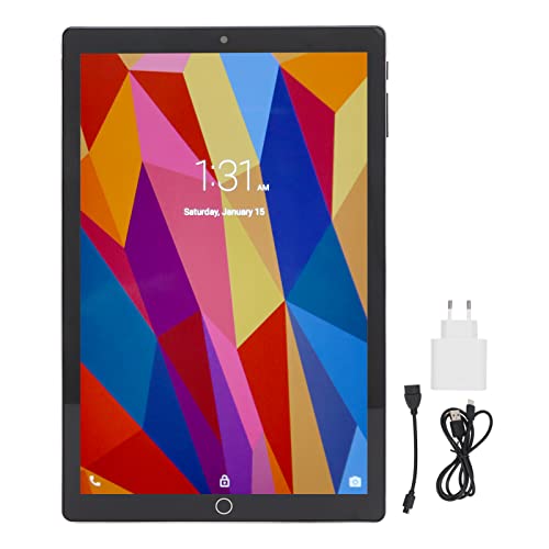 Elprico Kamera Office Tablet 10,1 Zoll, Grünes Tablet IPS-Display 6 GB RAM 128 GB ROM, Calling Tablet Octa Core CPU 13 MP Zum Lesen von Spielen 100‑240 V von Elprico