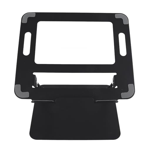 Elprico Laptopständer, Faltbarer Laptopständer für den Schreibtisch, Verstellbarer, Ergonomischer, Faltbarer Tragbarer Desktop-Halter aus Aluminium, Kompatibel mit MacBook und Pad von Elprico