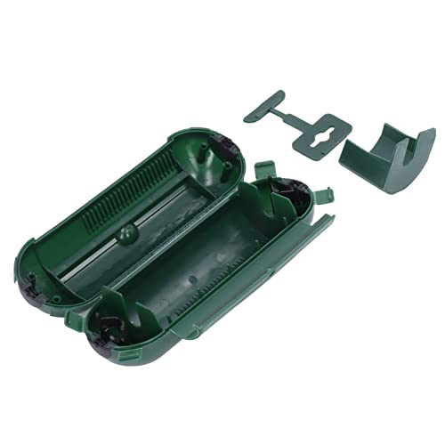 Elprico Outdoor -Verlängerungskabel Sicherheitsabdeckung Schutzwetterbox für Landschaftsgestaltung, ABS Grün, Einfache Installation für Sicherheitskameras (mit Krallen) von Elprico