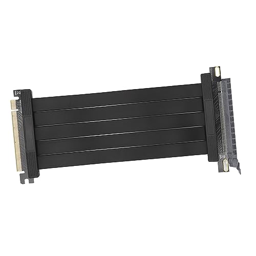 Elprico PCIE 4.0 X16 Extender, 180 Grad, 26 GB/s, 7,9 Zoll Lang, Vergoldet, GPU-Verlängerungskabel für RTX3090, RTX3080ti, RTX3070 von Elprico