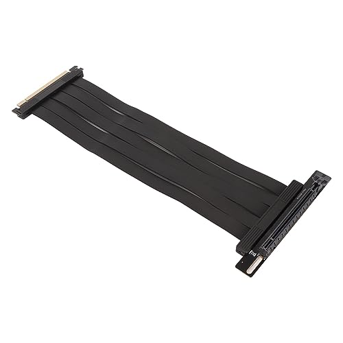 Elprico PCIe 4.0 X16 Riser-Kabel, Hochgeschwindigkeits-31-Kern-Grafikkarten-Verlängerungskabel für RTX4090 RX6950XT, Kompatibel mit X570 B550 Z690, 90 Grad, Full PCIe Gen4 X16, Schlankes von Elprico