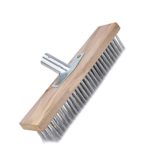 Elprico Robte 30 Cm Raue Oberflächenbürste Vielseitiger Edelstahl Effektiver Reinigungsbürste für Beton und Decks mit Edelstahl + Kiefernholzmaterial Elprico Robte 30 Cm Raue Oberflächenbürste Vielseitiger Edelstahl Effektiver Reinigungsbürste für Beton und Decks mit Edelstahl + Kiefernholzmaterial von Elprico