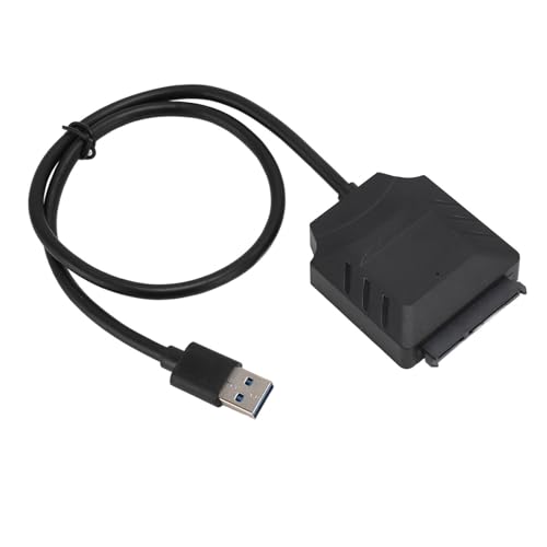 Elprico SATA-zu-USB-3.0-Kabel, USB-3.0-zu-SATA-III-Festplattenadapter für 2,5-3,5-Zoll-HDD-Festplatten, Kompatibel mit 98 SE ME 2000 XP 7 8 10, Linux, OS X 8.6 oder Höher von Elprico