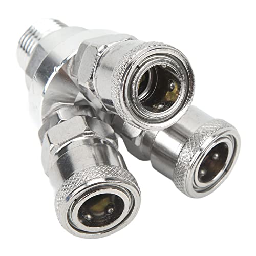 Elprico Schwenkbare Luftkompressoranpassungen G1/2 3 -Wege Schnellkoppler - Korrosionsbeständiger Kohlenstoffstahl Chrom Plattiert Geeignet für Industrie/ARO/Automobil, Praktisch und Vielseitig Elprico Schwenkbare Luftkompressoranpassungen G1/2 3 -Wege Schnellkoppler - Korrosionsbeständiger Kohlenstoffstahl Chrom Plattiert Geeignet für Industrie/ARO/Automobil, Praktisch und Vielseitig von Elprico