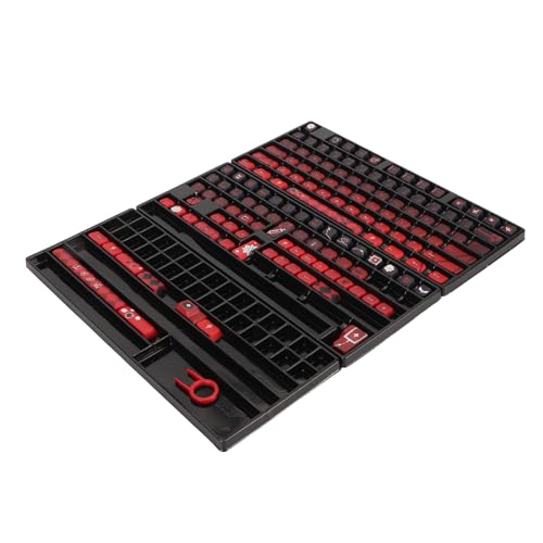 Elprico Tastatur-Tastenkappen, 140 Tastenfarben, Farbsublimation, Glättende Mechanische Tastatur, Individuelle Tastenkappen für Gaming-Heimwerker von Elprico