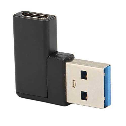 Elprico USB C auf USB 3.0 Adapter, 90 Grad Rechtwinkliger USB auf USB C Adapter, USB 3.0 A auf USB C Adapter für Laptops Telefon PC von Elprico