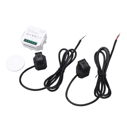 Elprico WiFi Smart Energy Monitor Memory Function Function Energy Verbrauchsmesser, Echtzeit-Stromüberwachung für , Ideal für die Energieeffizienzplanung (BLACK) von Elprico