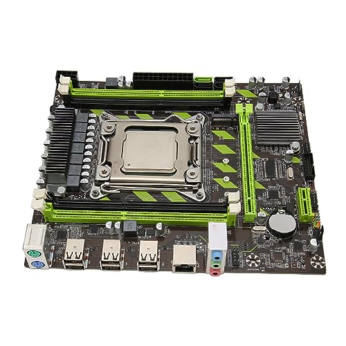 Elprico X79G DDR3-Motherboard 4-Kanal-8-Phasen-Gaming-Motherboard 4-Kanal-DDR3-NVME-M.2-Computer-Mainboard mit E5 2620-CPU für Desktop-PC von Elprico