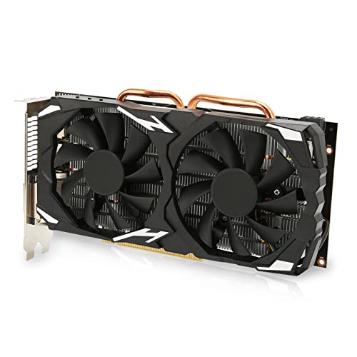 RX 580 Grafikkarte 8GB,GDDR5 256bit Gaming Grafikkarte mit 2 Kühlung Ventilatoren,PCI Express 3.0,Unterstützt 1080p Auflösung von Elprico