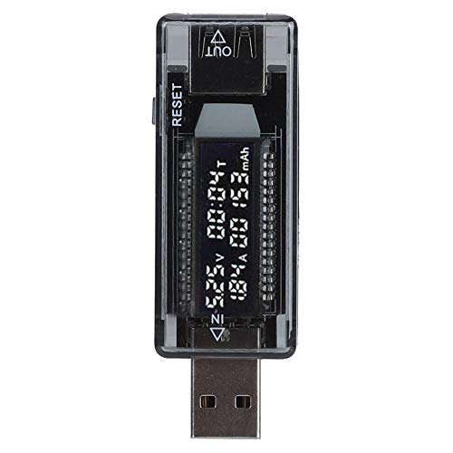 KWS-V21 USB-Leistungstester, 3,3 A 3,5-20 V USB-Tester Voltmeter Amperemeter Leistungs-/Kapazitäts-/mobiles Leistungstestwerkzeug für Wandladegeräte von Elprico