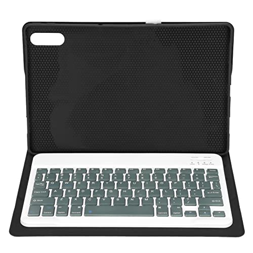 Kabellose Bluetooth-Tastatur, 11,5-Zoll-Tablet-Telefon mit Quadratischer Kappe, Leises Tippen, Wasserdichte, Ultradünne, Tragbare Tastatur mit Einer TPU-Silikonabdeckung für Pad Pro 11.5(Schwarz) von Elprico