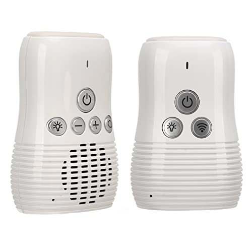 Kabelloses Audio-Babyphone 2,4 GHz, Kabelloses Babyphone mit Zwei-Wege-Gegensprechanlage, Babypflegemonitor mit Nachtlicht 100‑240 V(EU Plug) von Elprico