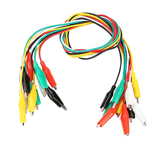 Krokodilklemmen Kabel, 10 Stück Menge 35 mm 50 cm Doppelseitige Krokodilklemmen Kabel Rot Schwarz Weiß Gelb Grün Testdrahtklammer Krokodilklemmen Kabel, 10 Stück Menge 35 mm 50 cm Doppelseitige Krokodilklemmen Kabel Rot Schwarz Weiß Gelb Grün Testdrahtklammer von Elprico