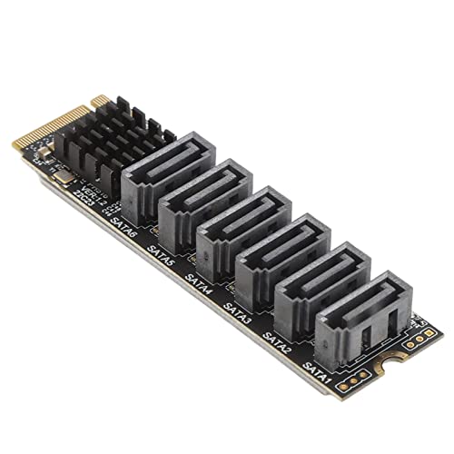 Elprico M.2 SATA3.0-Adapterkarte High Speed ​​ASM1166 PCIE-Erweiterung mit Smart Indicator von Elprico