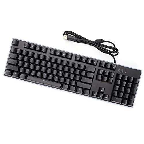 Elprico Mechanische Gaming-Tastatur, USB-Tastatur 104 Tasten Hintergrundbeleuchtungseffekte Computerzubehör für Win 2000/XP/7/8/10 von Elprico