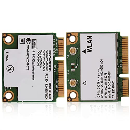Elprico -PCIE-WLAN-Karte, 2,4 G 5 G Dualband-WLAN-WLAN-Karte, Bis zu 300 Mbit/s Übertragungsrate, für Intel 6250 WiMax für Dell Asus Toshiba von Elprico