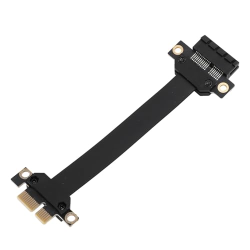 PCIe 3.0 X1 auf X1 Verlängerungskabel, 8 Gbit/s Hochgeschwindigkeits-PCI Express 1x Riser Card Ribbon Extender, PCIe-Verlängerungskabel für Sound-Netzwerk-Datenkarten (40cm) von Elprico