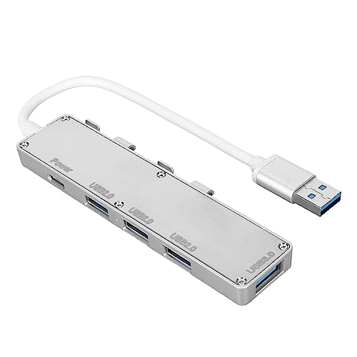 Elprico USB-C-auf-USB-Adapter, 4-in-1-USB-C-auf-USB-Hub, Multiport, USB3.0, 3 USB2.0, USB-C-Dockingstation Zum Anschließen von USB-Flash-Laufwerken, Kabelloser Maus, Tastatur Elprico USB-C-auf-USB-Adapter, 4-in-1-USB-C-auf-USB-Hub, Multiport, USB3.0, 3 USB2.0, USB-C-Dockingstation Zum Anschließen von USB-Flash-Laufwerken, Kabelloser Maus, Tastatur von Elprico