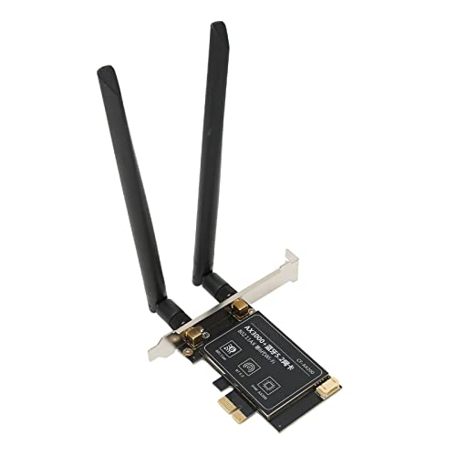 Elprico WiFi 6 PCIe-Karte AX3000Mbps Dualband-Desktop-Gaming mit BT5.2, WiFi-Standard der 6. Generation, Dual-Antenne für Win 10/11 64bit von Elprico