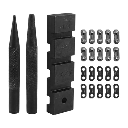 Elqubkan 3-teiliges Reparaturset für mit 10 Reparatursets für Kettensägenglieder von 0,325 von Elqubkan