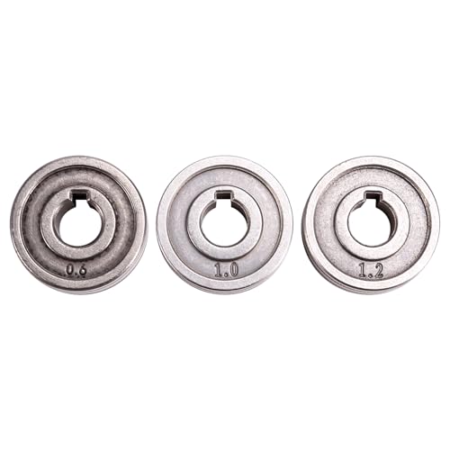 Elqubkan 3PCS Schweißdrahtvorschubrolle Laufrad 0,6 Mm-1,2 mm Rändel K-Rille MIG Drahtführung Hochwertiges Schweißzubehör von Elqubkan