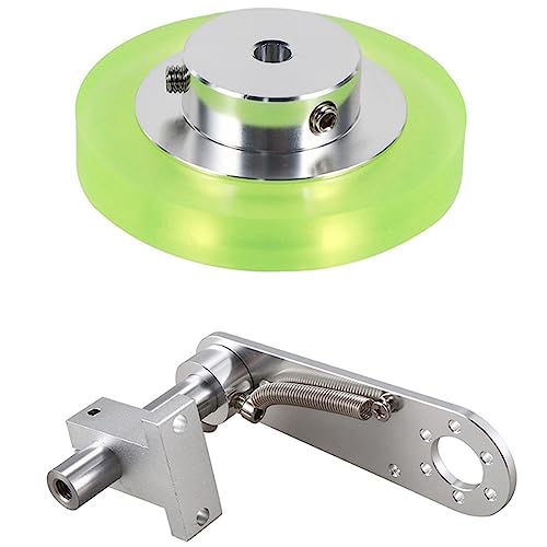 Elqubkan Messrad für industrielle Encoder-Rad aus Aluminium, 200 mm, mit Encoder-Halterung aus Aluminium, 20 mm von Elqubkan