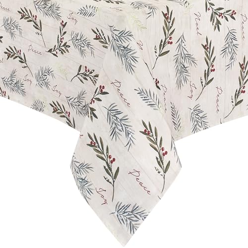 Elrene Home Fashions Tischdecke mit Weihnachtsbaumbesatz, 152,4 x 304,8 cm, Mehrfarbig von Elrene