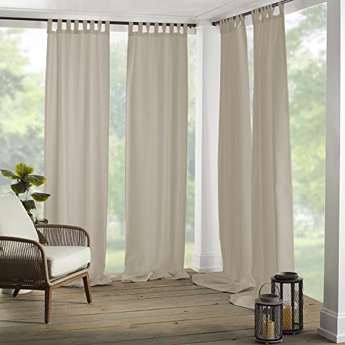 Elrene Home Fashions 026865643039 Einzelpanel-Vorhang, für drinnen und draußen, Taupe, 52" x 84" von Elrene