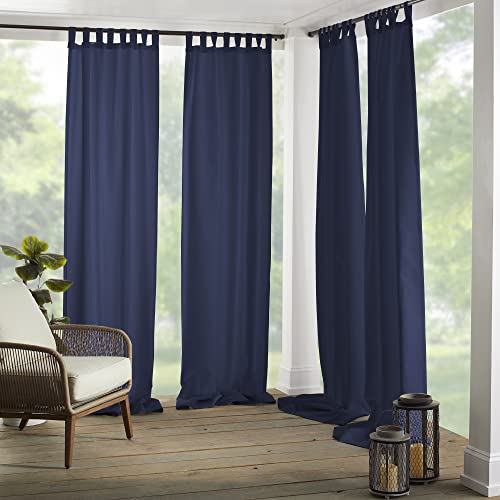 Elrene Home Fashions 026865643039 Einzelpanel-Vorhang, für drinnen und draußen, blau, 52" x 108" von Elrene