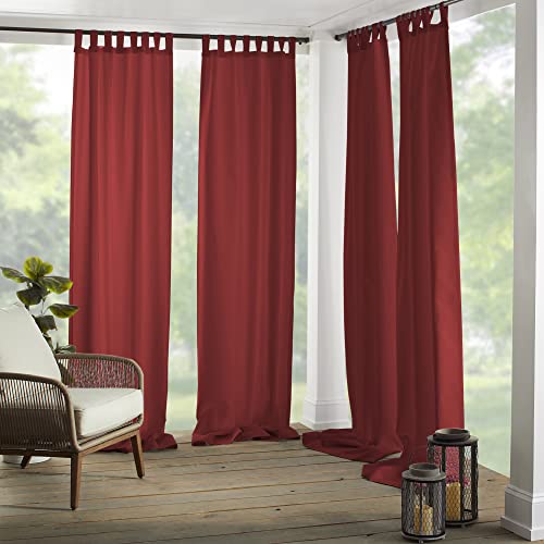 Elrene Home Fashions 026865643039 Einzelpanel-Vorhang, für drinnen und draußen, rot, 52" x 108" von Elrene